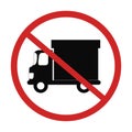 No Delivery truck