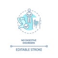 No digestive disorders concept icon