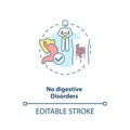 No digestive disorders concept icon