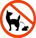 No Dog Poop Zone Sign Royalty Free Stock Photo