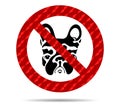 No dog sign Royalty Free Stock Photo