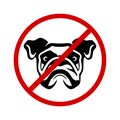 No dogs advise symbol