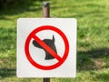 No Dogs Allowed On Grass