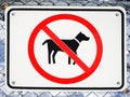 No Dogs Allowed Sign