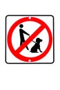 No dogs allowed sign