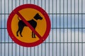 No Dogs Allowed Sign