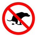 No dogs poop sign Royalty Free Stock Photo
