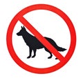 No dogs sign