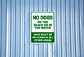 No dogs sign Royalty Free Stock Photo