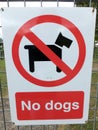 No Dogs Sign