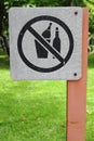 No drink alcohol sign