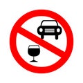 No drink and drive.Vector illustration of don`t drink and drive