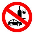No drink and drive Royalty Free Stock Photo