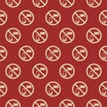 No driving and phone using seamless pattern isolated on color background Royalty Free Stock Photo