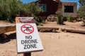 No Drone Zone sign in Grand Canyon National Park