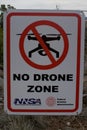 No Drone Zone sign