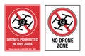 No Drone Zone Royalty Free Stock Photo