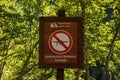 No Drones Sign, Una National Park, Bosnia