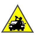 No drunk driving vector graphic