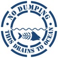 No Dumping Sign Royalty Free Stock Photo