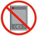 No electronic devices allowed