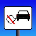 No Engine Idling Sign Royalty Free Stock Photo