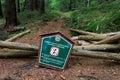 No entry, Do not enter. Protected landscape area in Czech Republic, Czechia