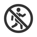 No entry restriction icon