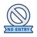 No entry restriction icon