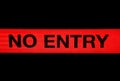 No entry sign