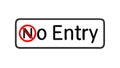 No Entry Sign Icon - Restriction Prohibited Access, vector design Generative AI Royalty Free Stock Photo