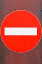 No Entry Traffic Road Sign Royalty Free Stock Photo