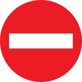No entry sign Royalty Free Stock Photo