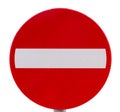 No entry traffic sign Royalty Free Stock Photo