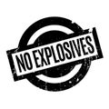 No Explosives rubber stamp