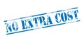 No extra cost blue stamp Royalty Free Stock Photo