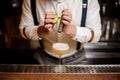 No face close up barman making coctail Royalty Free Stock Photo