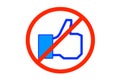 No Facebook Royalty Free Stock Photo