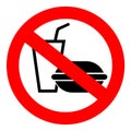 No fastfood sign