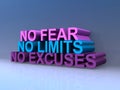 No fear no limits no excuses