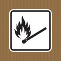 No Fire, No Matches or Open Flame Sign Royalty Free Stock Photo