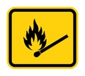 No Fire, No Matches or Open Flame Sign Royalty Free Stock Photo