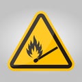 No Fire, No Matches or Open Flame Sign Royalty Free Stock Photo