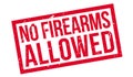 No Firearms Allowed rubber stamp Royalty Free Stock Photo