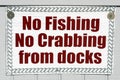 No Fishing Royalty Free Stock Photo