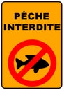 No Fishing Sign