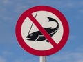 No fishing sign