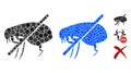 No Fleas Composition Icon of Circle Dots