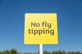 No fly tipping sign