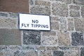 No fly tipping sign